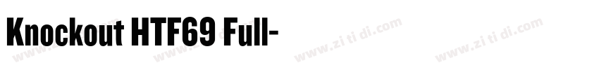 Knockout HTF69 Full字体转换